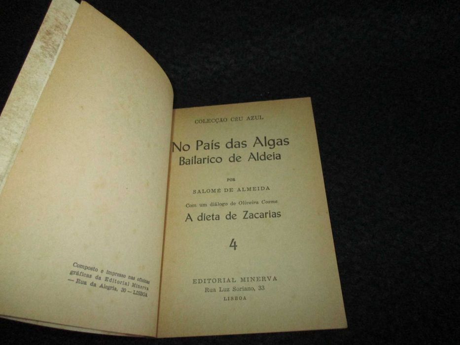 Livro No País das Algas Salomé de Almeida