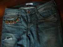 jeansy LIU JO JEANS 29 ozdobne koraliki