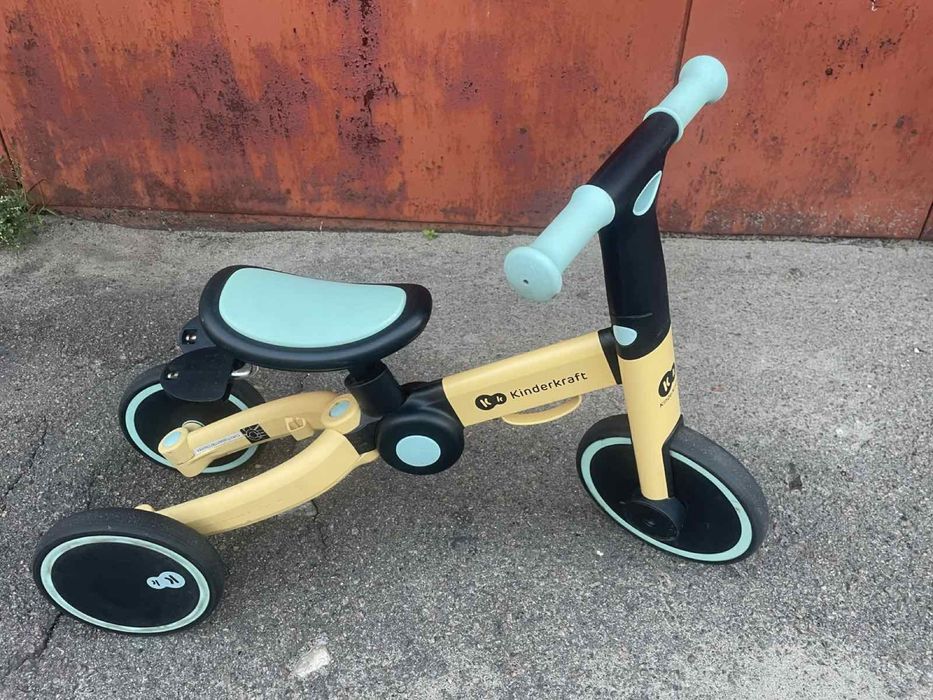 Беговел-велосипед 3 в 1 Kinderkraft 4TRIKE Sunflower Blue