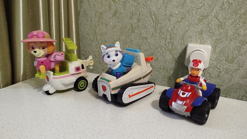 Скай,Эверест,Райдер на машинках Щенячий патруль