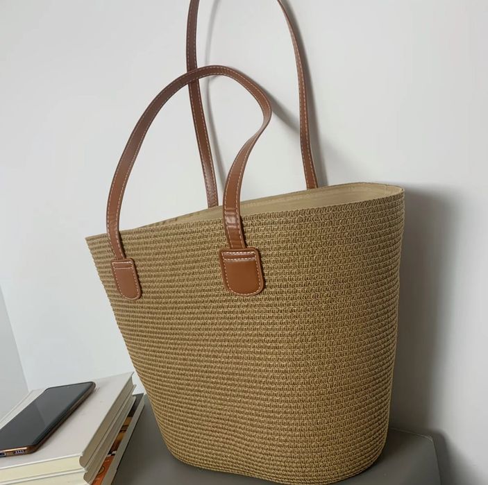 Сумка соломʼяна через плече