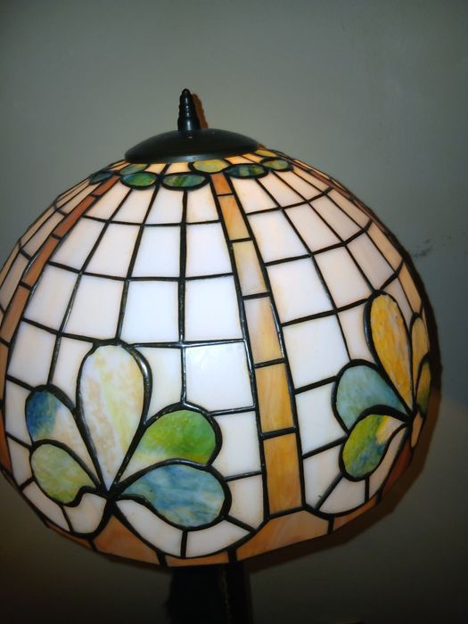 Tiffany Stara lampa podłogowa plus kinkiet