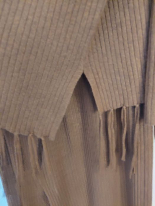 Komplet dzianinowy brąz