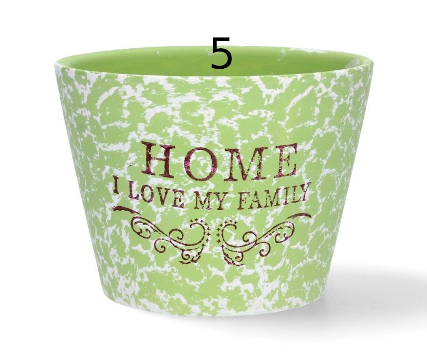 Osłonka ceramiczna doniczka na kwiaty zioła ogród balkon taras