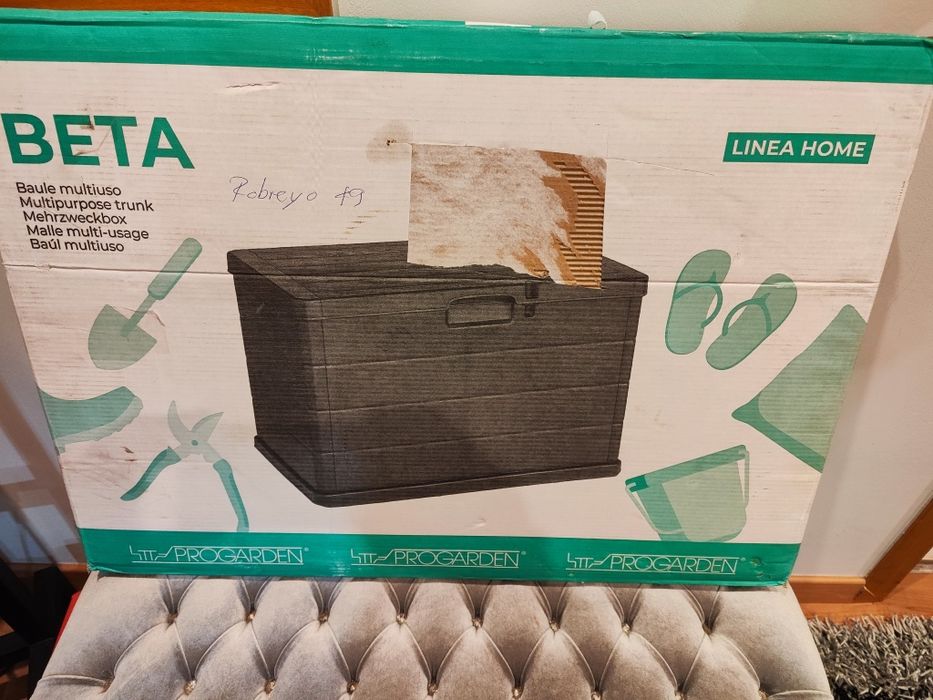 Caixa de jardim exterior 170 L