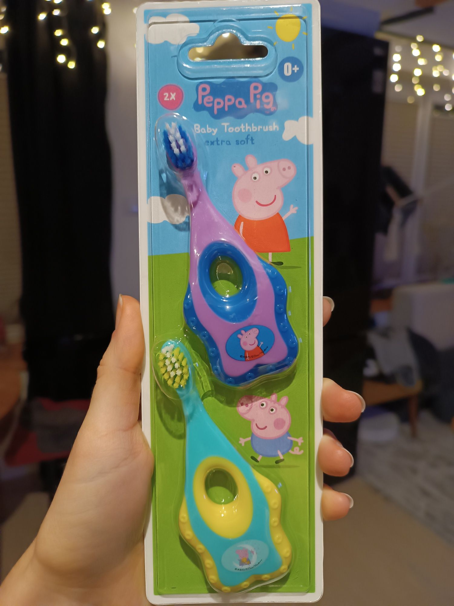 Szczoteczka do zębów dla niemowląt świnka Peppa 0+
