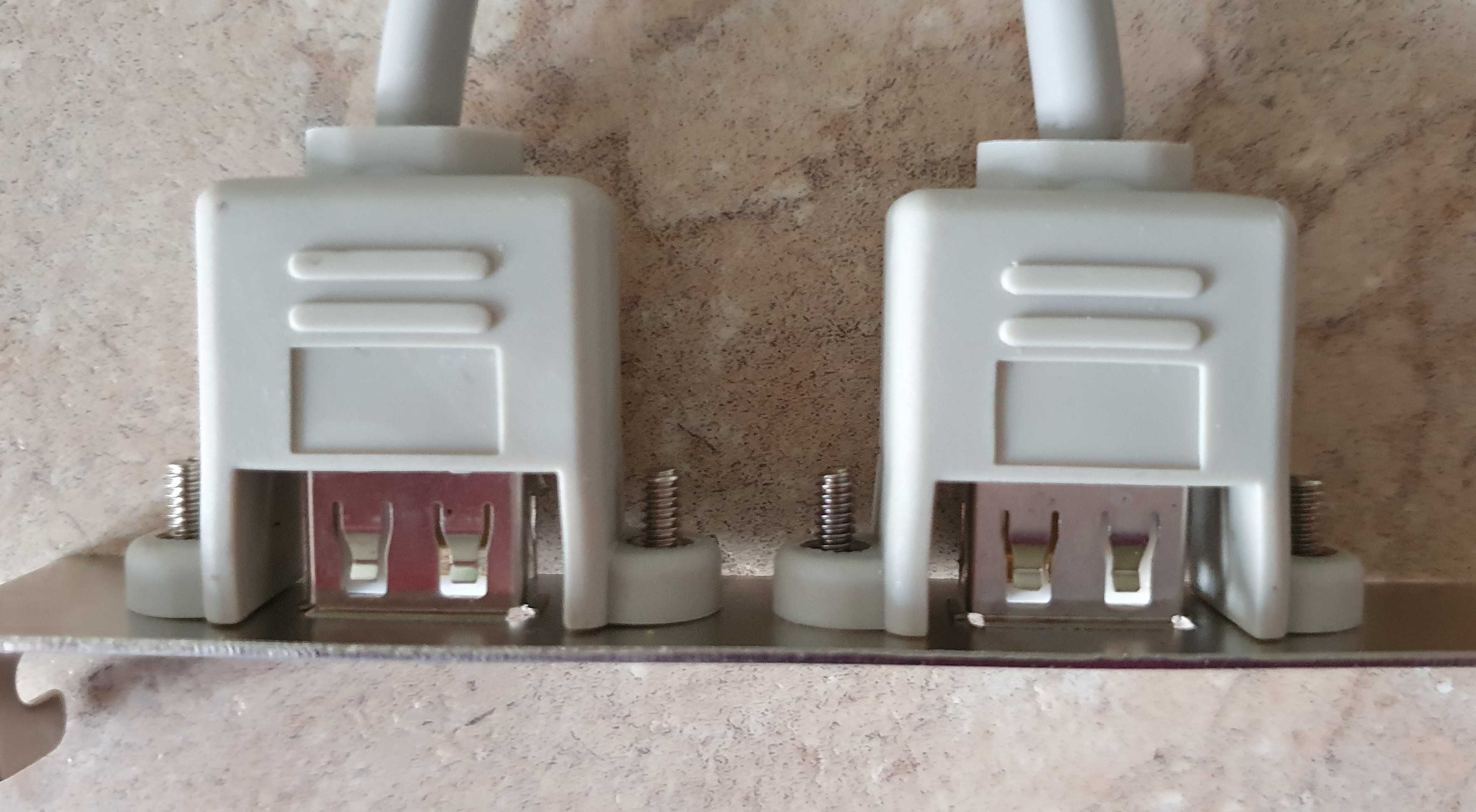 Kabel / śledź z 2xUSB A / 2x 5 pin - do płyty głównej komputera