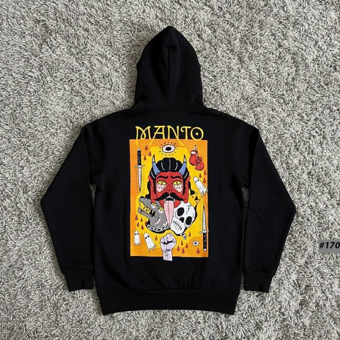 Новое MANTO Черное Худи • Кофта Зипка МАНТО Never Dies Чорне
