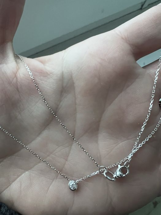 Колье с бриллиантом 42см