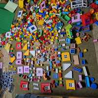 Ogromny zestaw LEGO DUPLO Domki płyty auta zwierzęta stajnia