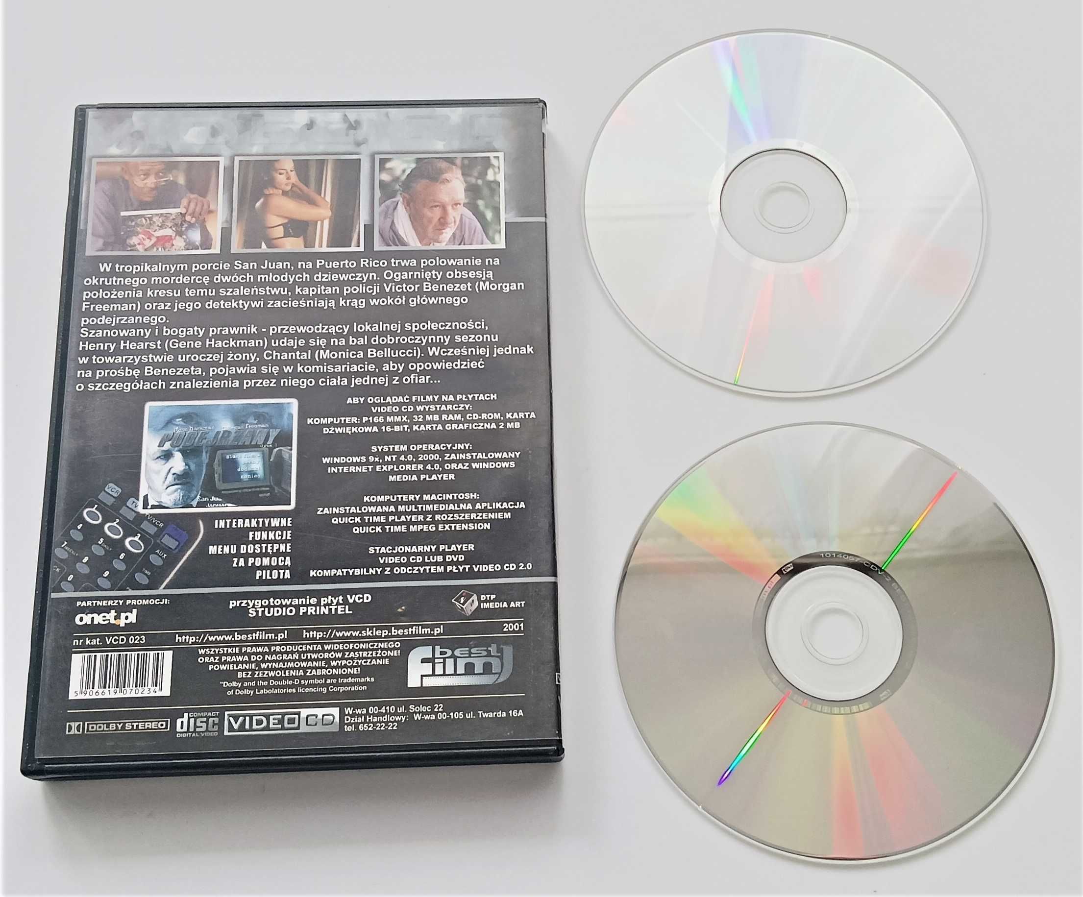 Podejrzany Hackman Freeman 2x płyta VCD