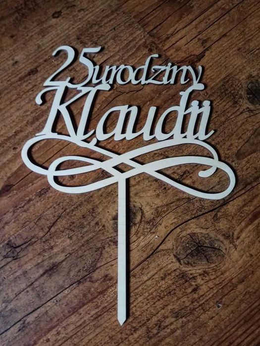 Topper na tort weselny i nie tylko