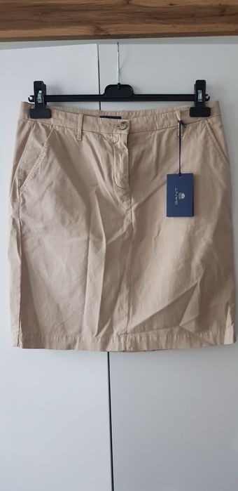 GANT Nowa bawełniana beżowa spódnica r.38