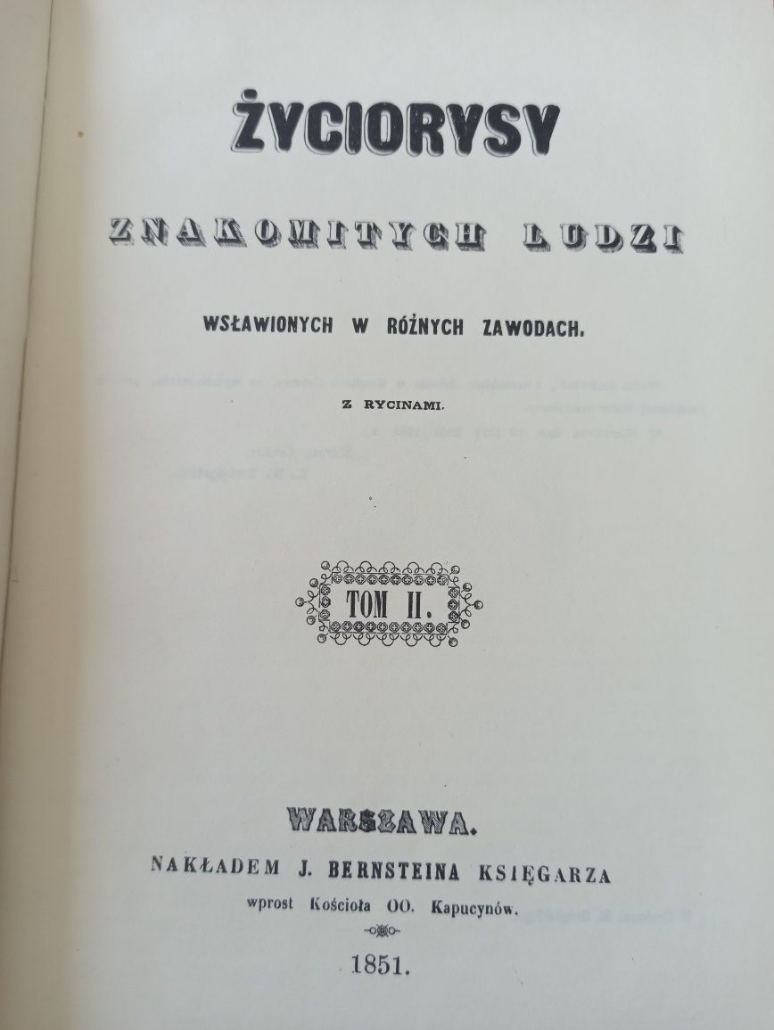 Życiorysy znakomitych ludzi, 2 tomy, twarda oprawa, 1987r.