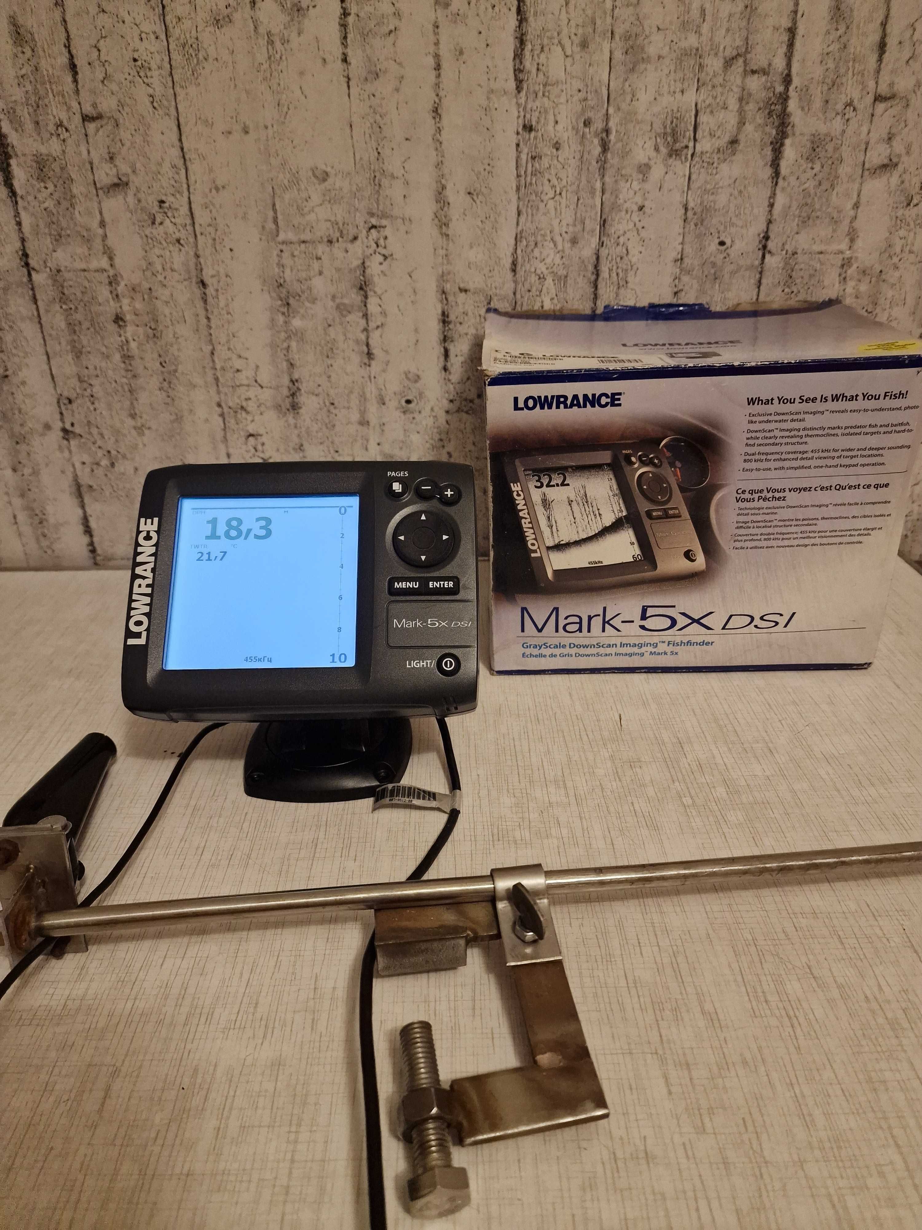 Ехолот LOWRANCE Mark-5x DSI +Струбцина в подарунок