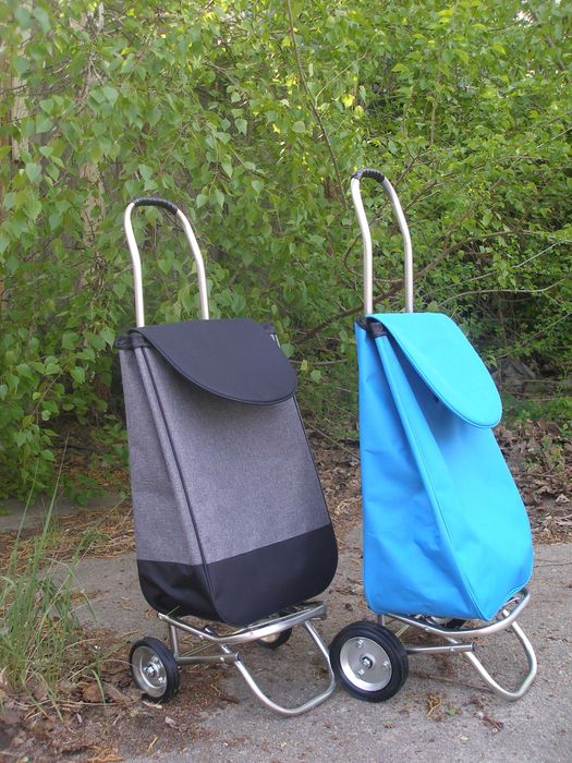 Візок-кравчучка з сумкою — складний, легкий, міцний, на підшипнику