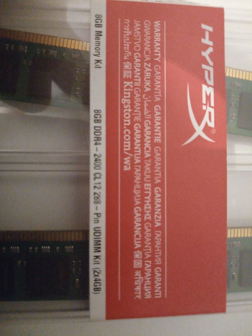 Kości RAM 2 sztuki 4gb DDR4 2400 mHz