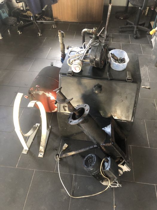 Podajnik slimakowy na ekogroszek z demontażu