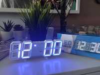 Nowoczesny zegar cyfrowy 3D LED