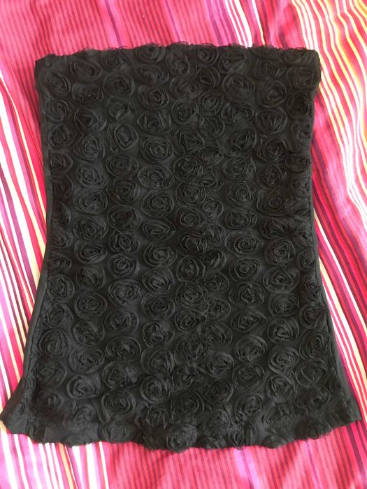 Czarna bluzka top róże bawełna Reserved rozm xs