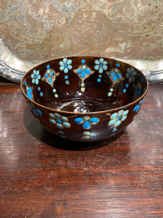 Taça Prata esmaltada Antiga Rússia Centenária 11,5  cm