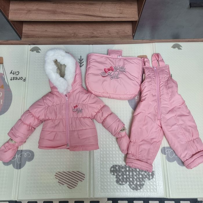 Зимний комбинезон на овчине 3в1, (от 0-2х лет)