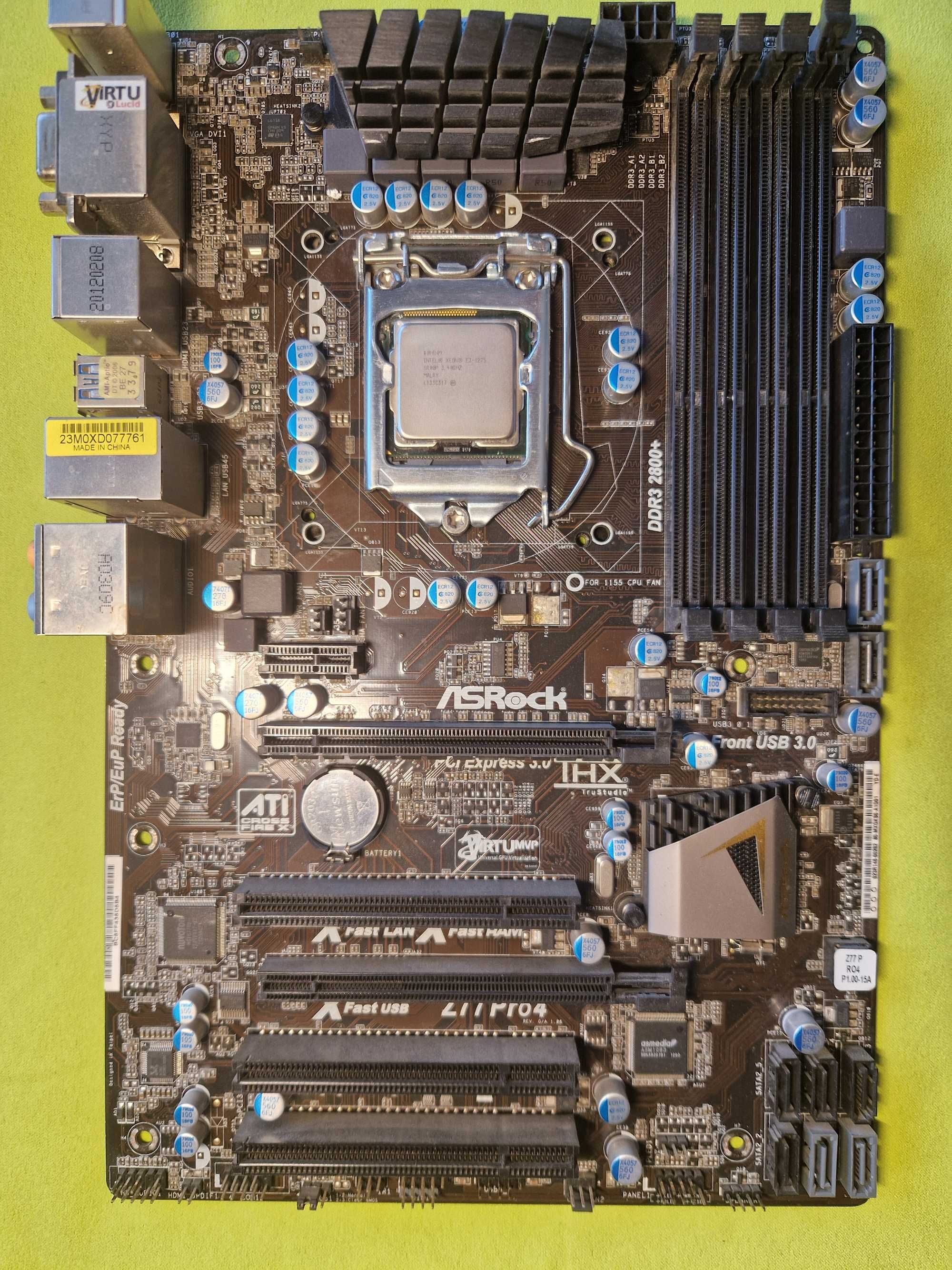 Intel Xeon E3-1275 ASRock Z77 Pro4 + 48GB RAM