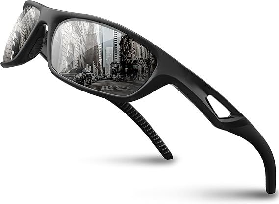 spolaryzowane okulary sportowe  czarne
