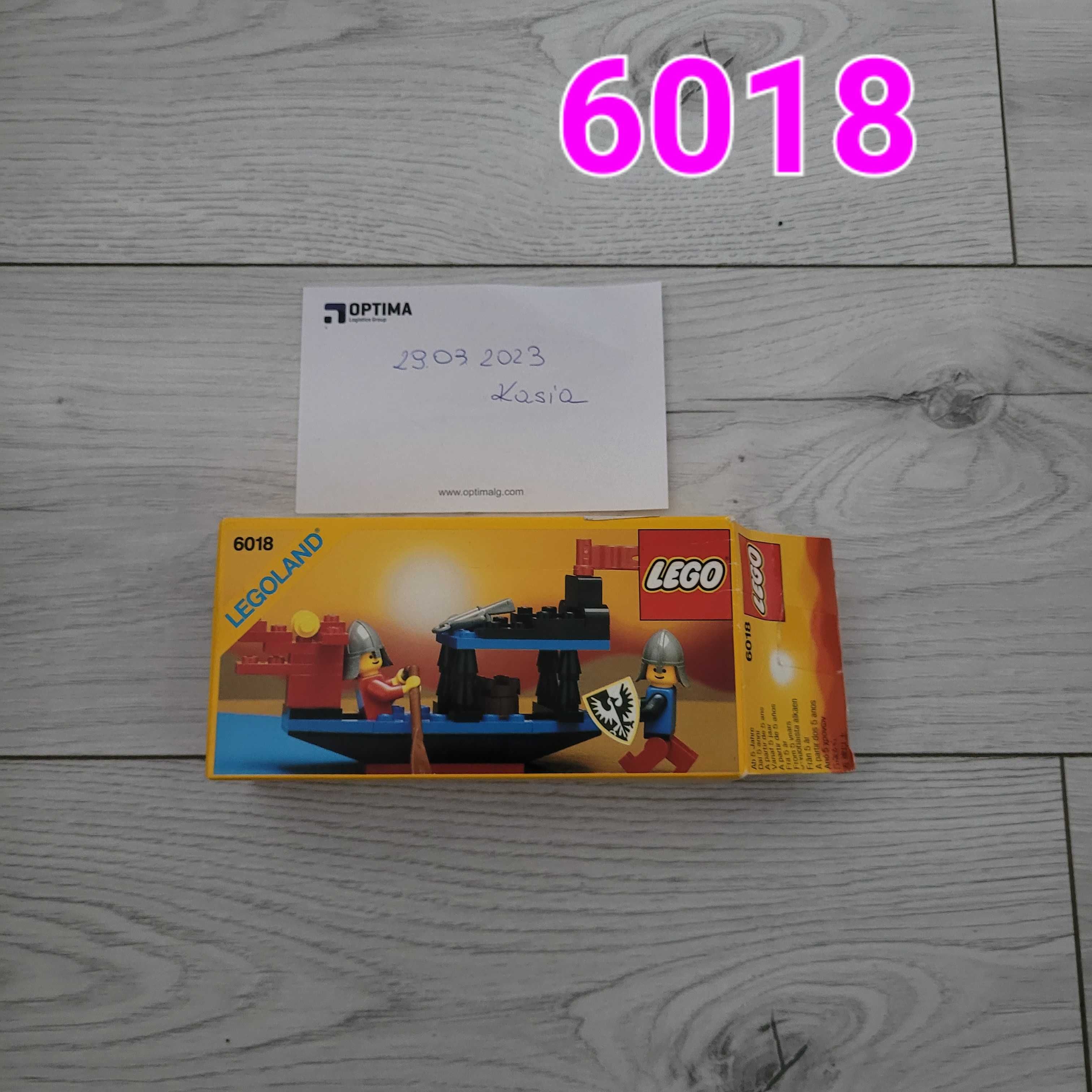 LEGO 6018 Battle Dragon Castle:Black Knights z instrukcją+ box lata 90
