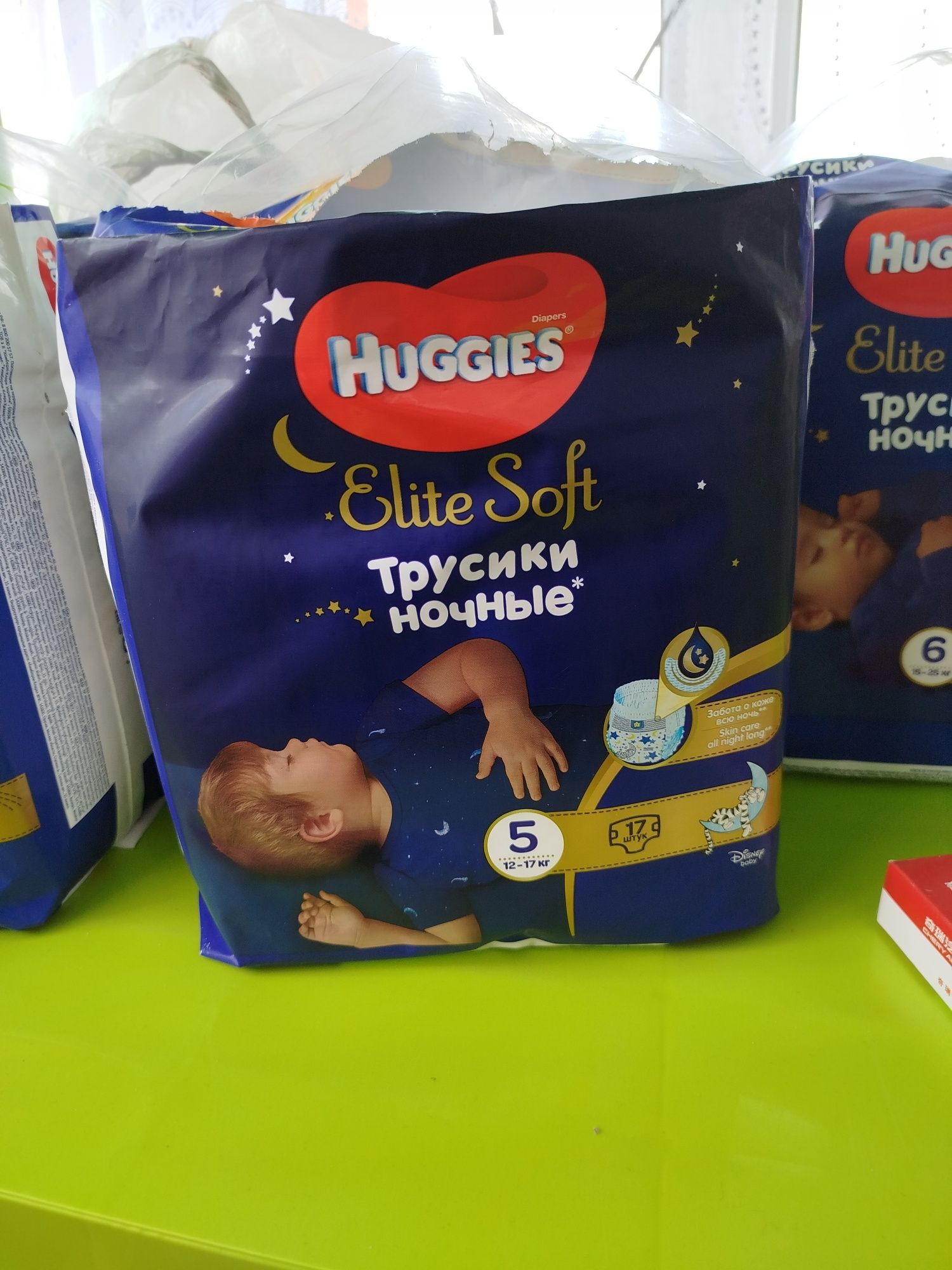 Підгузники - трусики Huggies elite soft нічні, розмір 5.