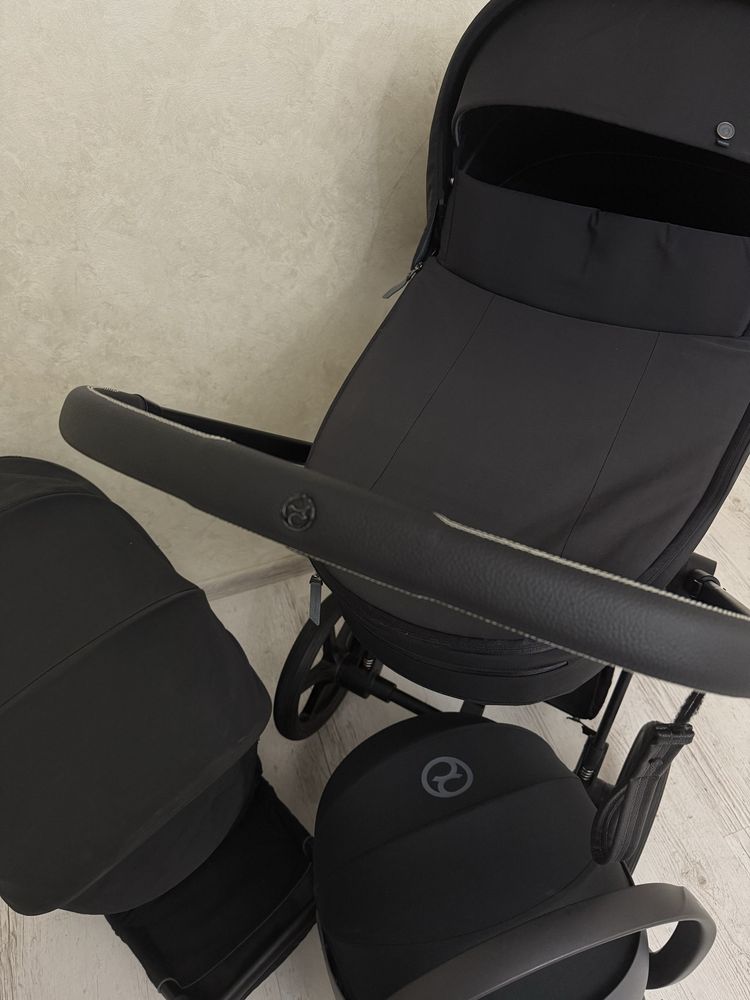 Cybex priam 3.0 комплект 3 в 1 deep black
