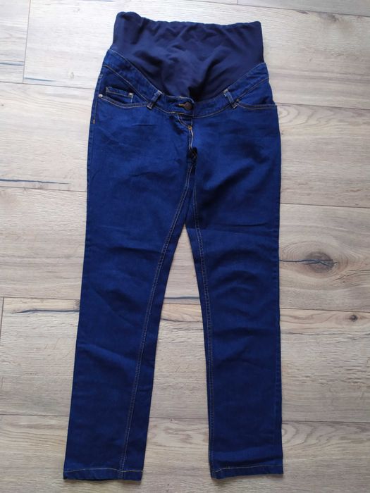 Granatowe dżinsowe spodnie ciążowe colline M/38