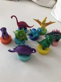 Pieczatki -stemple dinozaury