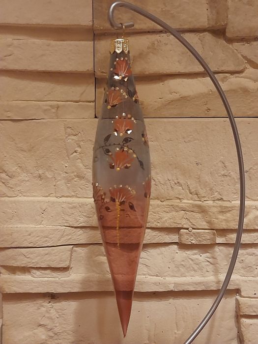 Szklane ręcznie malowane bombki