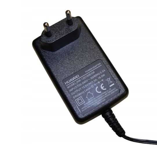 Zasilacz wtyczkowy HUAWEI 12V 1,5A 18W WTYK 5,5 x 2,1 mm HW-120150E5W