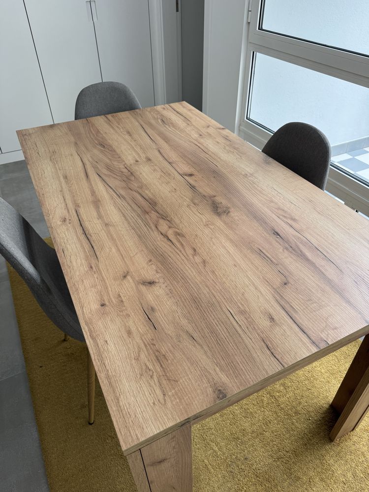 Mesa de jantar JYSK 80x140 carvalho