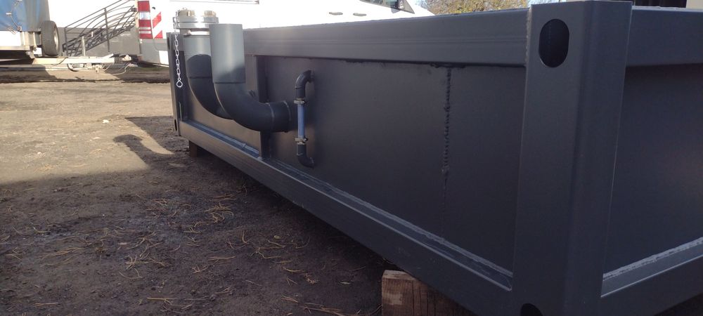 Szambo metalowe Fekalia zbiornik kontener olej