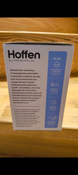 Ciśnieniomierz naramienny z funkcją głosową automatyczny NOWY Hoffen