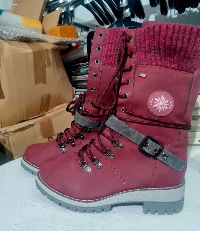 Botas cano burgundy/grená/bordeaux