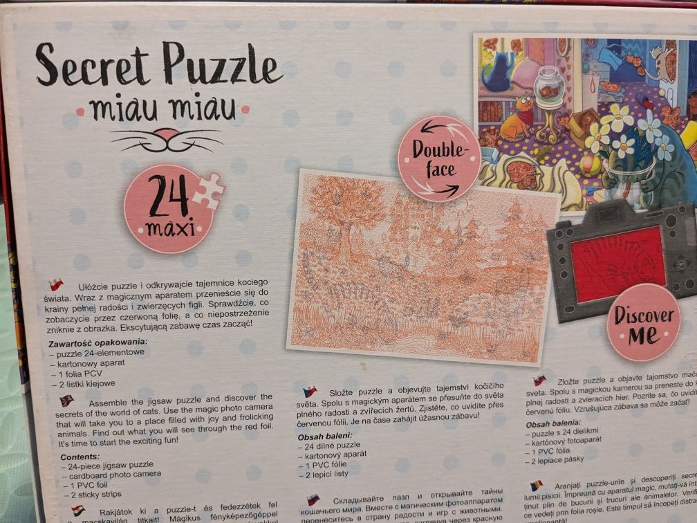Puzzle Trefl Maxi 24 3+ Secret Puzzle miau miau