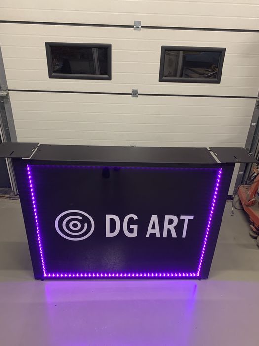 Mobilny stół dj alumniowy