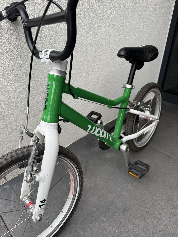 Rower Woom 3  zielony 16 cali uzywany