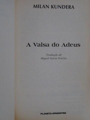 A Valsa do Adeus de Milan Kundera