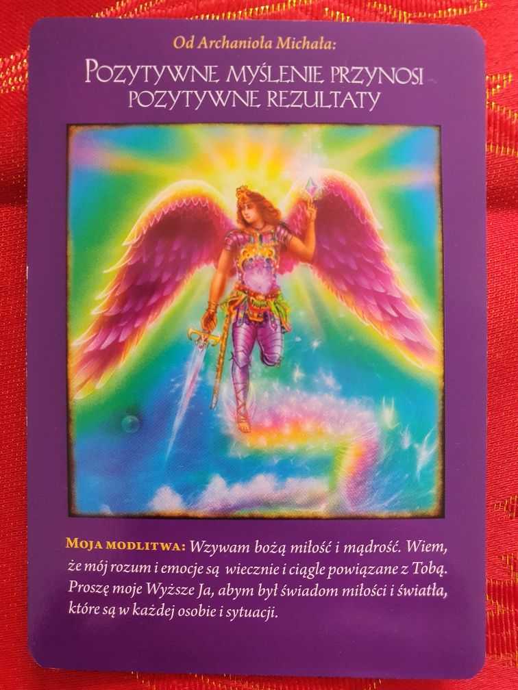 Karty Doreen Virtue Archanioła Michała Oryginaln duże Wyrocznia Oracle