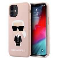 Etui Karl Lagerfeld Silicone do iPhone 12 Mini - Różowy