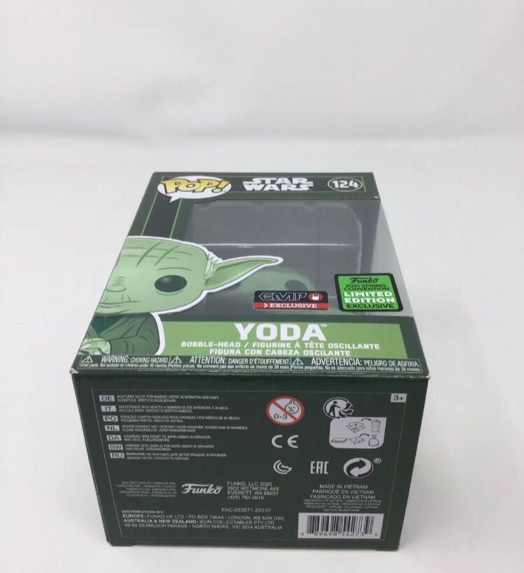 Funko POP! STAR WARS YODA 124 SC2021 limited edition emp excl