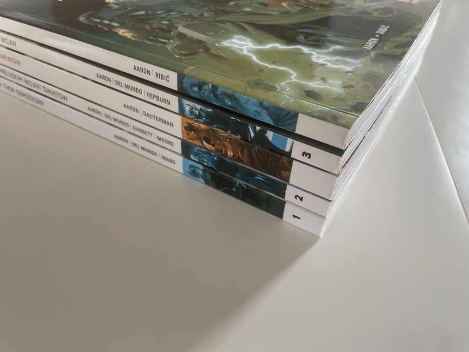 Thor Odrodzony tomy 1-3 + Wojna Światów + Król Thor - komiksy Marvel
