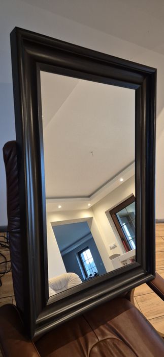 Lustro wiszące IKEA HEMNES drewniana rama ciemny brąz