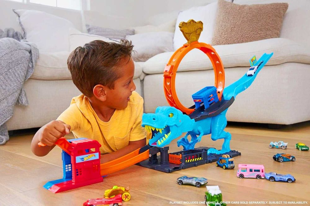 Новий набір Hot Wheels City Track T-Rex. Хот Вілс Трек Ті - Рекс