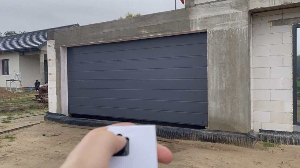 Brama garażowa Wiśniowski Unipro 500x225 grafitowy 7016.